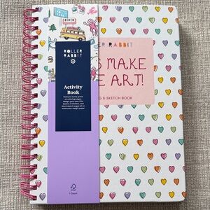 Roller Rabbit Activity & Sketch Book - Multicolor Heart Cover